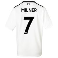 Liverpool Away Shirt 2017-18 - Kids with Milner 7 printing, Black