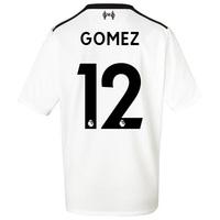 Liverpool Away Shirt 2017-18 - Kids with Gomez 12 printing, Black