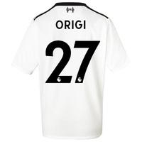 Liverpool Away Shirt 2017-18 - Kids with Origi 27 printing, Black