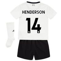 Liverpool Away Infant Kit 2017-18 with Henderson 14 printing, Black