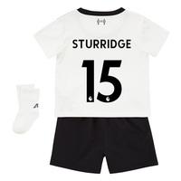 Liverpool Away Baby Kit 2017-18 with Sturridge 15 printing, Black