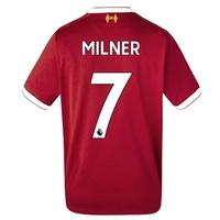 liverpool home shirt 2017 18 kids with milner 7 printing red