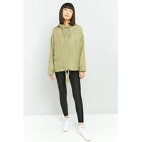 Light Before Dark Khaki Silky Popover Jacket, KHAKI