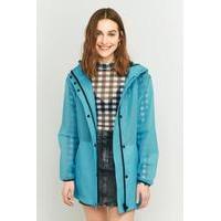 light before dark cloudy rain mac jacket blue