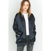 light before dark blossom velvet baseball bomber jacket navy