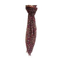 Liquorish Grey Leopard With Pink Detail Scarf