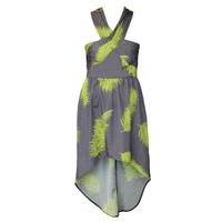 Liquorish Fluorescent Leaf Kiss Me Quick Dress