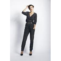 Liquorish Grey V Neck Jumpsuit