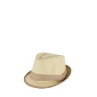 Liquorish Trilby Hat With Cream Band Detail