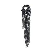 liquorish black and white zebra print scarf