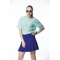 Liquorish Navy Skirt