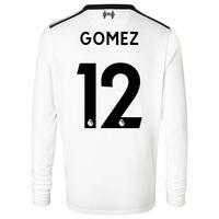 Liverpool Away Shirt 2017-18 - Long Sleeve - Kids with Gomez 12 printi, Black