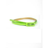 Liquorish Neon Green Skinny Belt