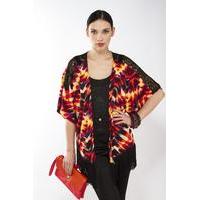 Liquorish Hot Summer Fringe Kimono