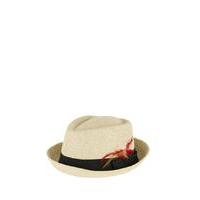 Liquorish Trilby Hat With Feather