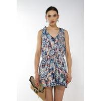 Liquorish Multicolored Beach Playsuit