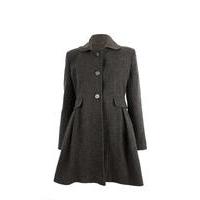 liquorish grey button up coat