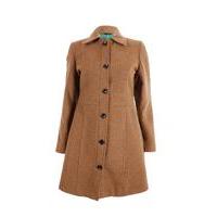 Liquorish Camel Button Up Coat