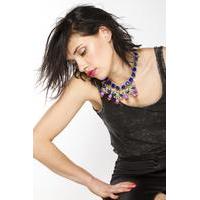 liquorish multi colored shinning necklace