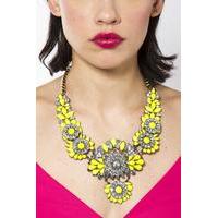 liquorish neon yellow good morning necklace