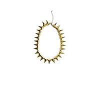 liquorish gold spike necklace