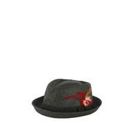 Liquorish Trilby Hat With Feather