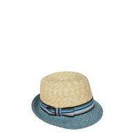 liquorish blue straw hat