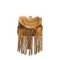 Liquorish Tassel Boho Tan Satchel