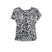 liquorish monochrome animal twist front top