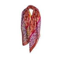 liquorish multi coloured patterned scarf