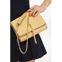 liquorish gold tessel cross body bag