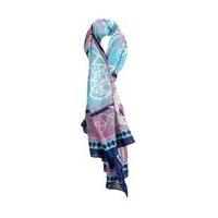 liquorish blue and rose patterned scarf
