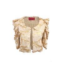 Liquorish Ivory Sequin Jacket