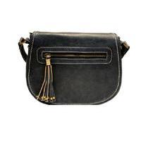 Liquorish Navy Tassel Messenger Bag