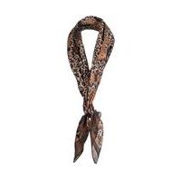 liquorish brown leopard print scarf