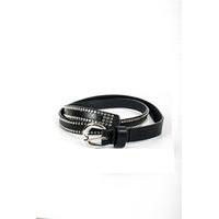 Liquorish Black Waist Belt With Stud Detail