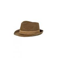 Liquorish Brown Straw Trilby Hat