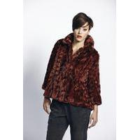 Liquorish Brown Fur Jacket