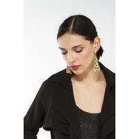 Liquorish Leo Triangle Earrings