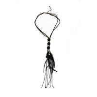 liquorish feather and chain necklace