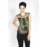 Liquorish Born To Be Wild Wolf Top