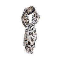 liquorish distorted leopard print scarf