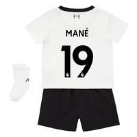 Liverpool Away Baby Kit 2017-18 with Mané 19 printing, Black