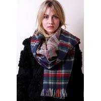 Liquorish Tartan And Houndstooth Scarf