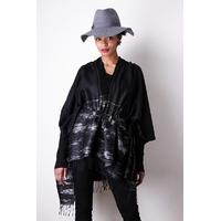 Liquorish Fine Knit Silver Finish Poncho