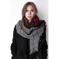 Liquorish Reversible Tartan Scarf