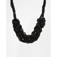 liquorish plaited statement necklace