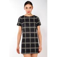 Liquorish Monochrome Print Shift Dress