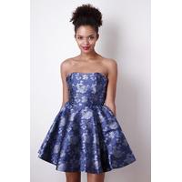 Liquorish Blue Metallic Prom Dress