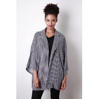 Liquorish Graphic Kimono Coat